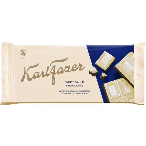 Fazer Vit Choklad Mjölkchoklad Chokladkaka 131g