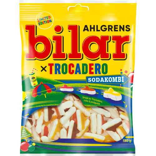 Sodakombi X Trocadero Ahlgrens Bilar 130g