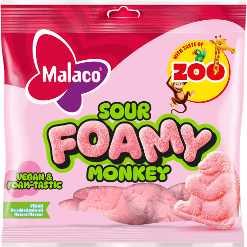 Malaco Foamy Mky Sour Zoo 115g