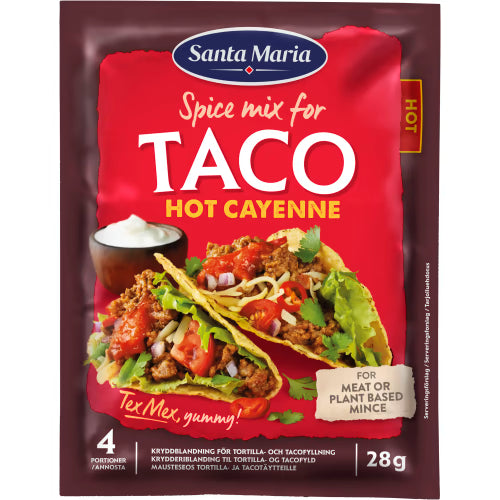 Santa Maria Taco Spice Mix Hot Cayenne