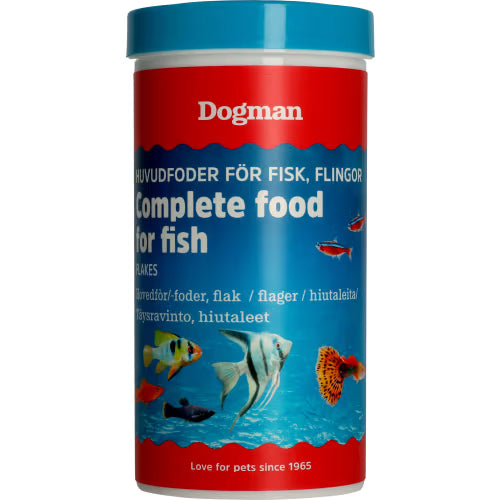 Dogman Fiskfoder Flingor 250ml