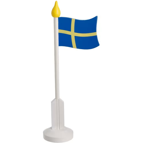 Hedlunds Träflagga med Fot 37cm