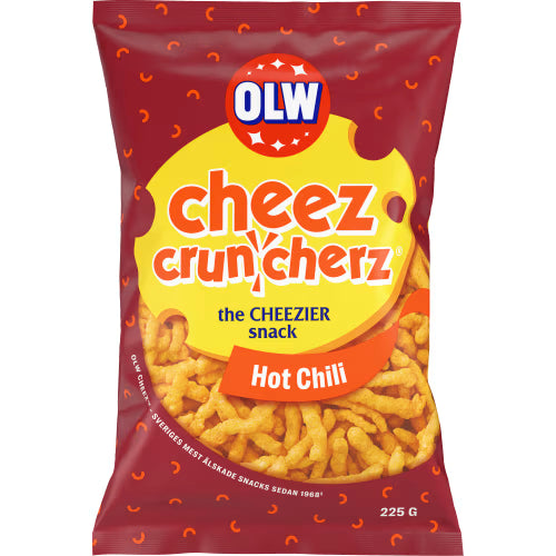 OLW Cheez Cruncherz Hot Chili 225g