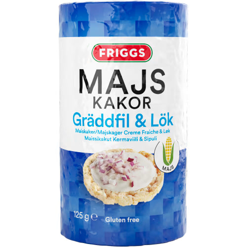 Friggs Gräddfil & Lök Majskakor 125g