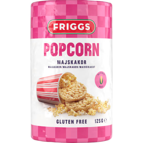 Friggs Popcorn Majskakor 125g