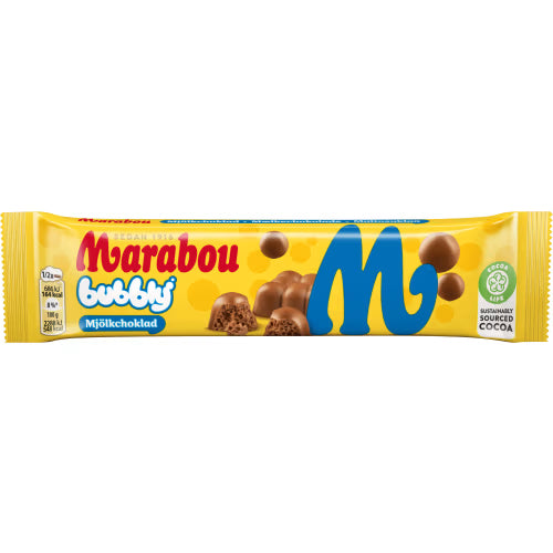 Marabou Bubblig Mjölkchoklad Chokladbit 60g