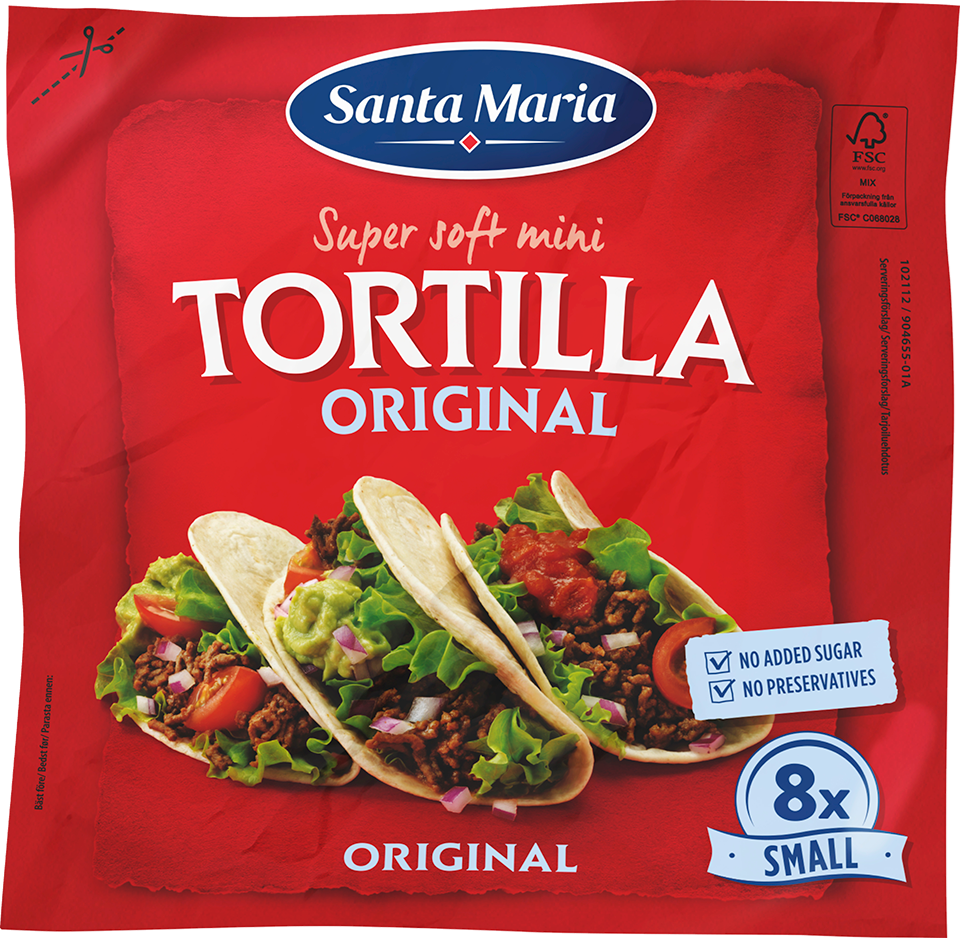 Tortilla Original Small 8-pack