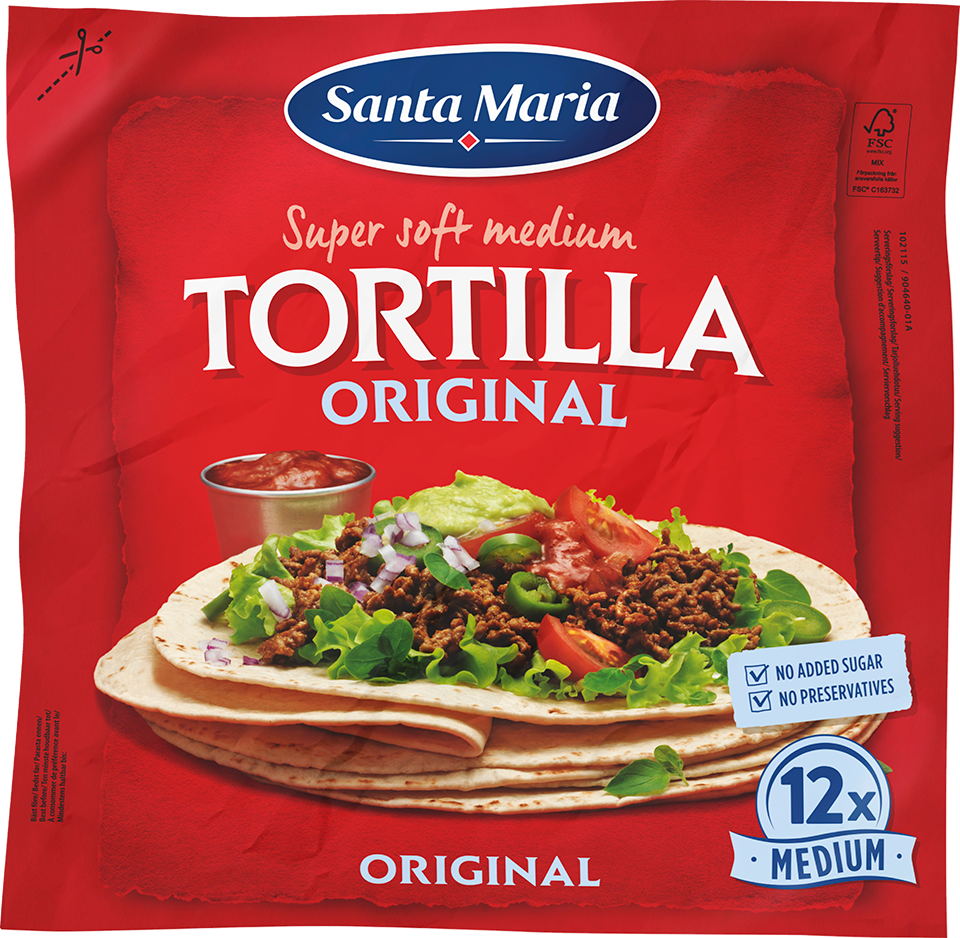 Tortilla Original Medium 12-pack