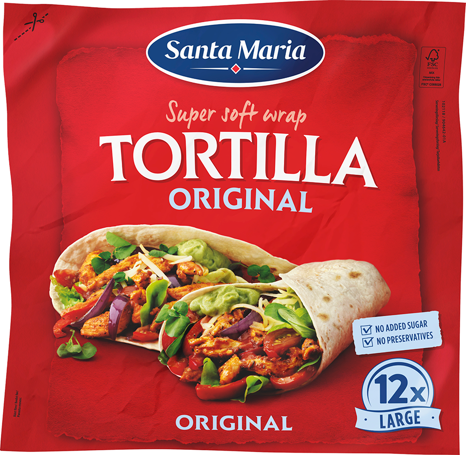 Tortilla Original Large 12-pack