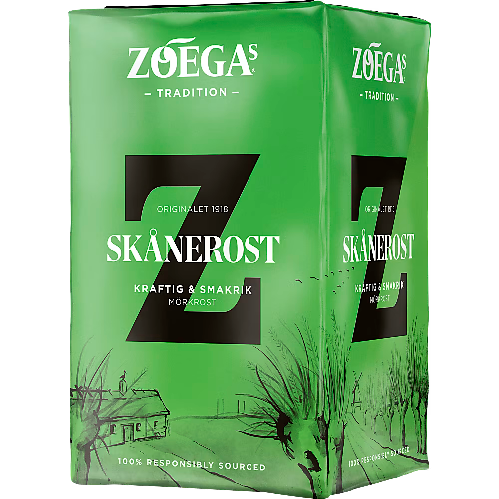 ZOÉGAS Bryggkaffe Mörkrost Skånerost 450g