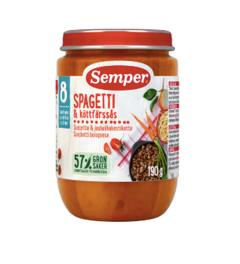 Spagetti & Köttfärssås Från 8 Månader