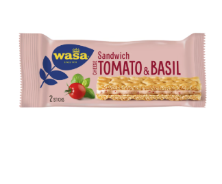 WASA Tomato Basil Sandwich Cream Cheese 2-pack