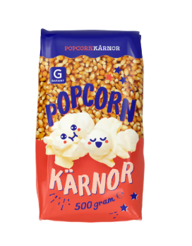 Garant Popcorn Opoppade Kärnor 500g
