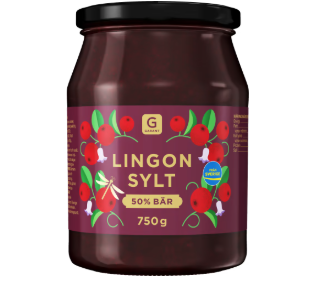 Garant Lingonsylt 50% Bär 750g