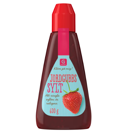 Garant Jordgubbssylt Squeeze 600g