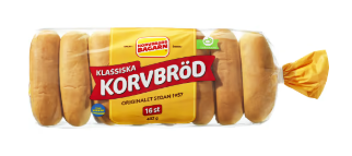 Korvbrödbagarn Korvbröd 16-pack