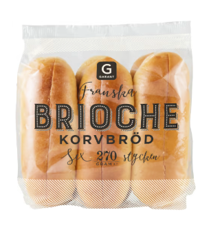 Garant Korvbröd Brioche Franska 6-pack