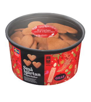 Gille Små Hjärtan Pepparkakor Burk 425g