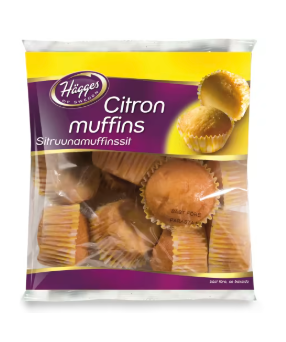 Hägges Citronmuffins 10-pack 200g
