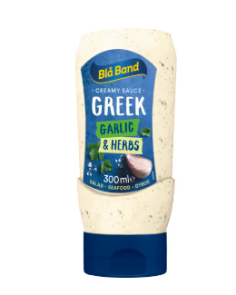 Blå band Greek Sauce Garlic & Herbs Sås