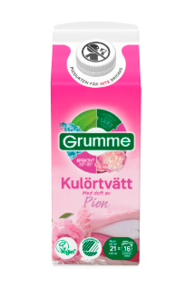 Grumme Kulörtvätt Pion Tvättmedel Flytande 750ml