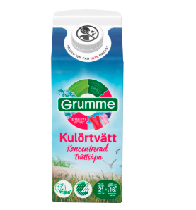 Grumme Kulörtvätt Konc Tvättsåpa Tvättmedel Flytande 750ml