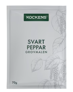 Kockens Svartpeppar Grovmalen Påse