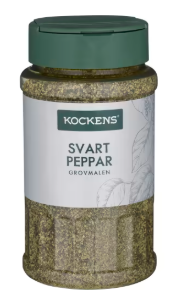 Kockens Svartpeppar Grovmalen Burk
