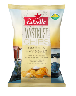 Estrella Chips Smör & Havssalt Västkustchips