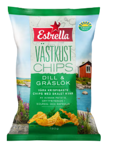 Estrella Västkustchips Dill & Gräslök