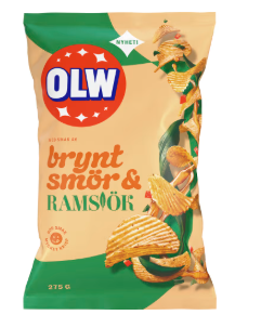OLW Chips Brynt Smör & Ramslök