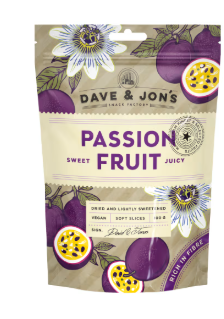 Dave & Jon's Passionsfrukt Torkad 100g