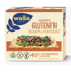 Wasa Sesam&havssalt Laktos- & Glutenfri 4-pack 240g