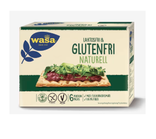 Wasa Naturell Laktos- & Glutenfri 6-pack 240g