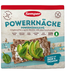 Semper Powerknäcke Glutenfri 225g