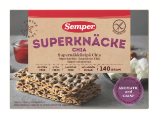 Semper Superknäcke Chia Glutenfritt 140g