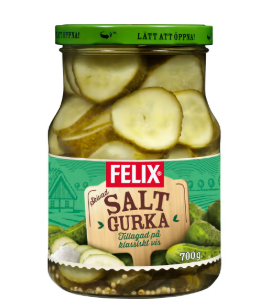 Felix Saltgurka skivad Inlagd 440g