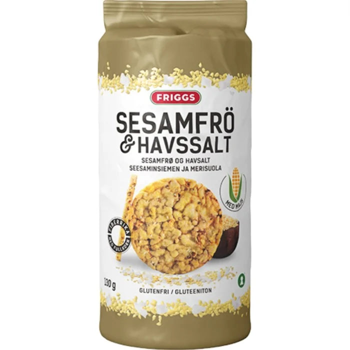 Friggs Majskakor Sesam & Havssalt 130 g