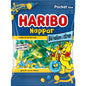 Haribo Blå Hallon Cit Nappar 80g