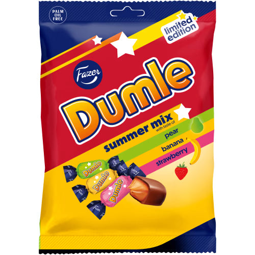Fazer Summer Mix Dumle Päron Banan Strawberry 180g
