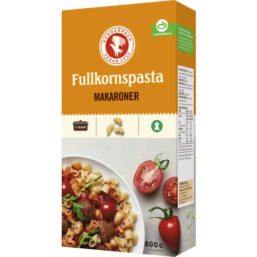 Kungsörnen Makaroner Fullkornspasta 800g