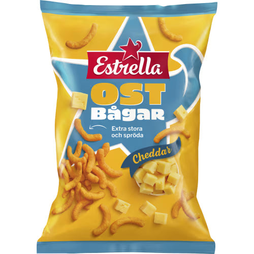 Estrella Ostbågar Cheddar Extra Stora 210g