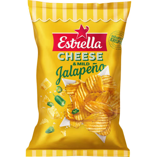Estrella Cheese Jalapeno Mild Chips 275g