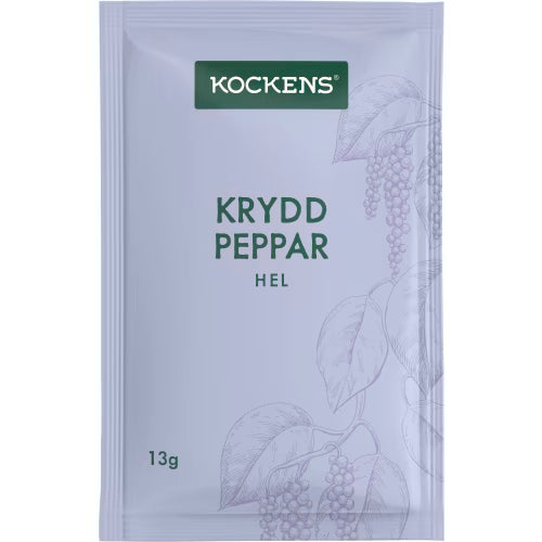 Kockens Kryddpeppar Hel Påse 13g