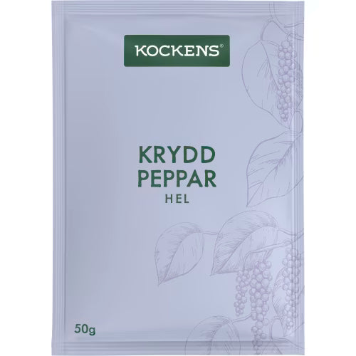 Kockens Kryddpeppar Hel Påse 50g