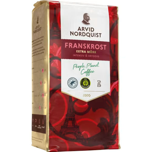Arvid Nordquist Franskrost Extra Mörkrost Bryggkaffe