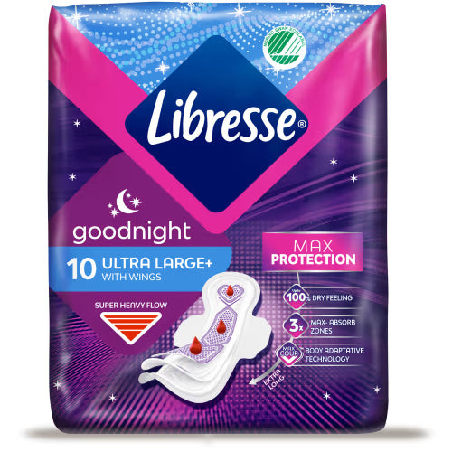 Libresse Ultra Large + Super Heavy Flow Good Night Nattbinda
