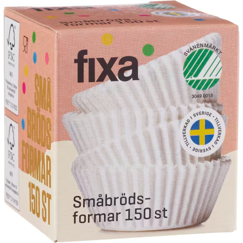 Fixa Småbrödsformar 150p