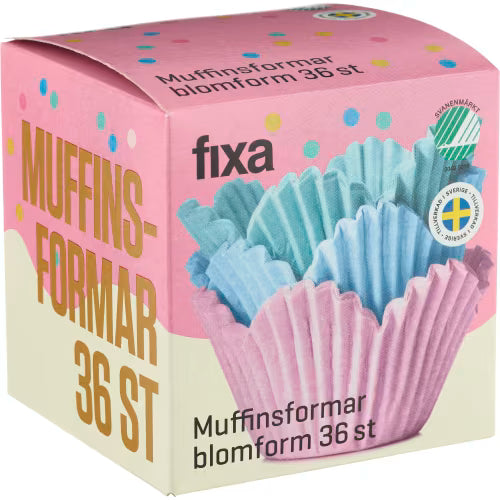 Fixa Muffinform Blomma