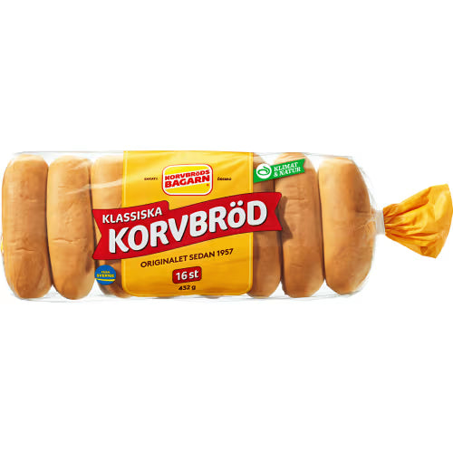 Korvbrödbagarn Korvbröd 16-pack
